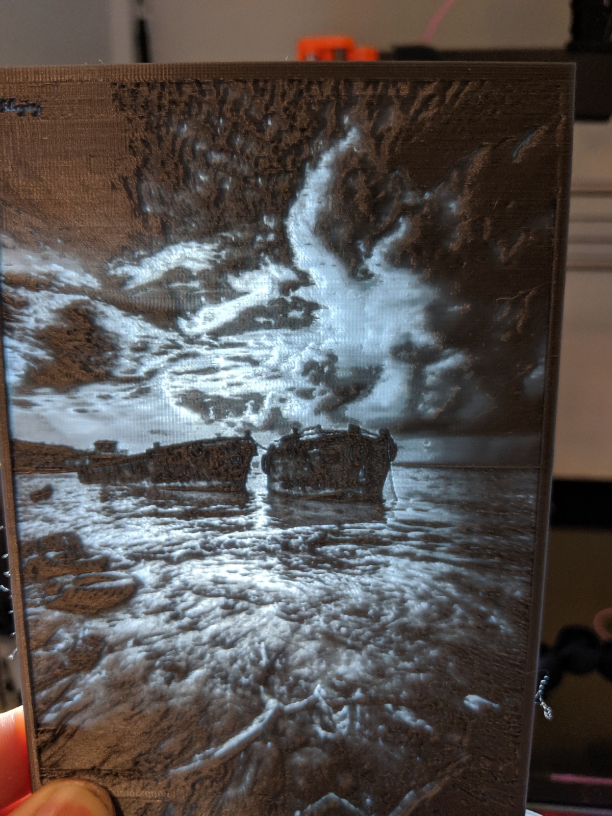 Lithophanes Printed With Silver Filament, What?